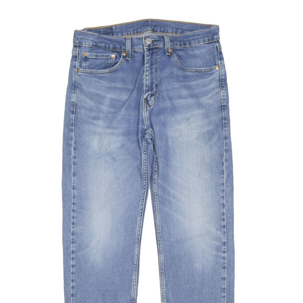LEVI'S 505 Mens Jeans Blue Regular Straight Denim Medium W32 L41 Classic Zip