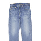 LEVI'S 505 Mens Jeans Blue Regular Straight Denim Medium W32 L41 Classic Zip