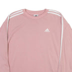 ADIDAS Womens Sweatshirt Pink Crew Neck S
