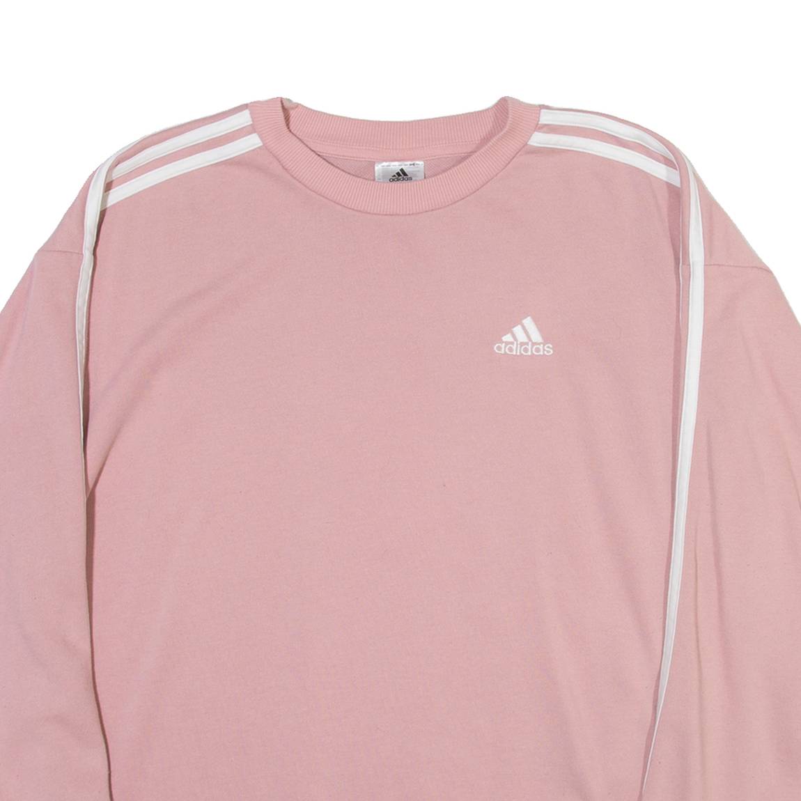 ADIDAS Womens Sweatshirt Pink Crew Neck S