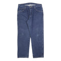 WRANGLER Mens Relaxed Blue Denim Medium W36 L29 Casual Cotton Zip Jeans