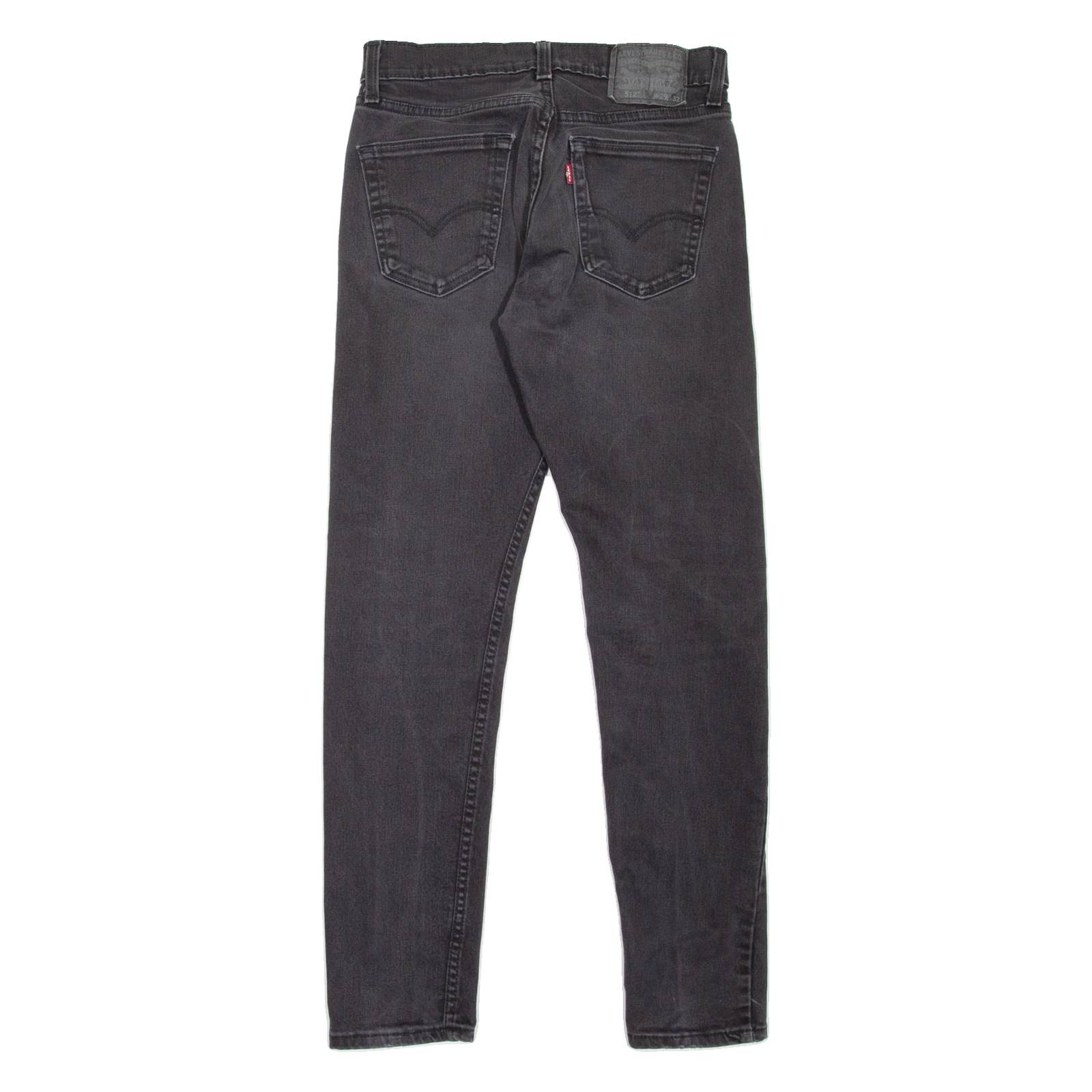 LEVI'S 512 Jeans Mens Black Slim Tapered W29 L29