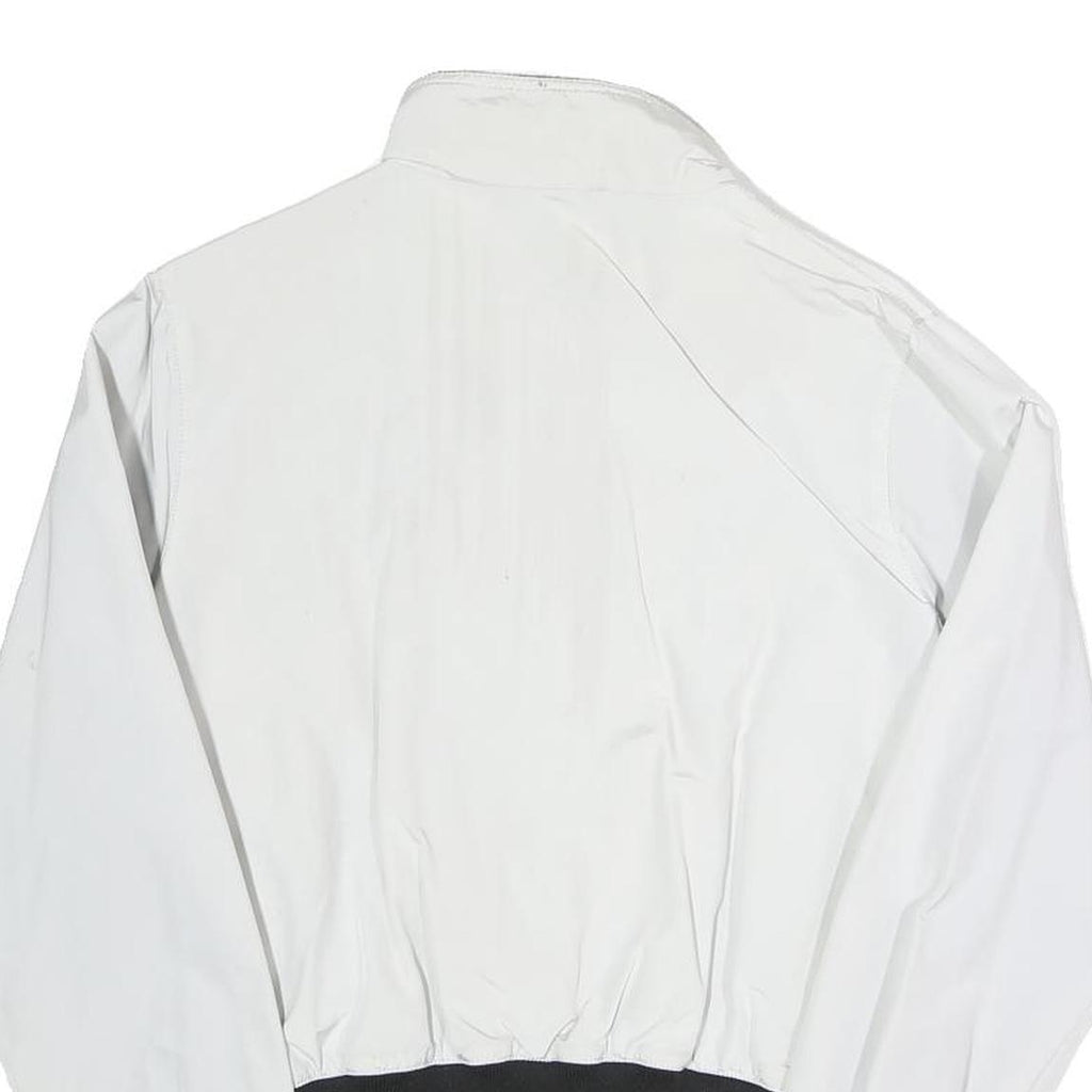 REFRIGIWEAR Womens White & Black Bomber Jacket Zip Closure S Polyester Blend