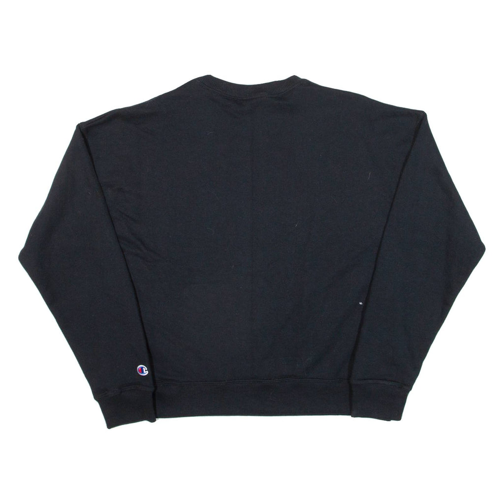 CHAMPION Womens Sweatshirt Black S