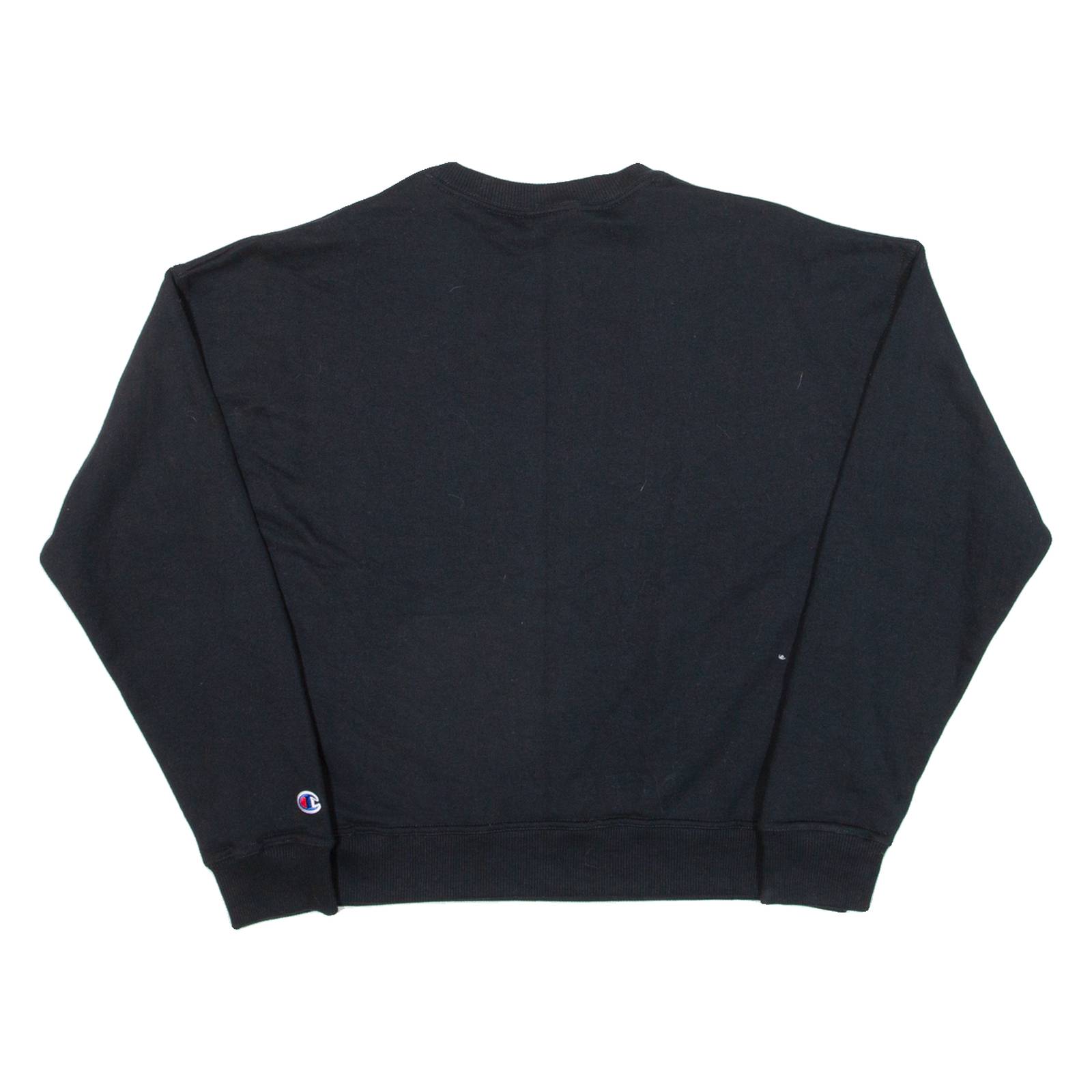CHAMPION Womens Sweatshirt Black S