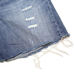 LEVI'S Womens Denim Blue Casual Shorts L W34 Distressed Style
