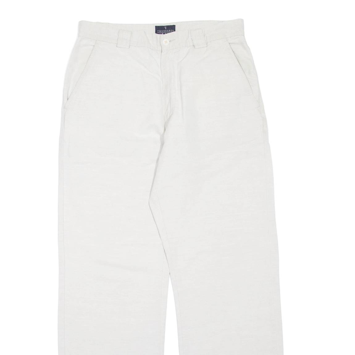 TRUSSARDI JEANS Womens Trousers Grey Regular Straight W30 L32