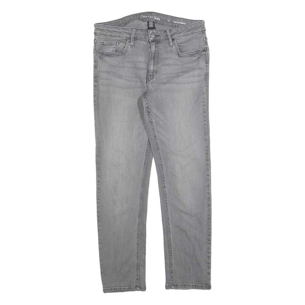 CALVIN KLEIN JEANS Womens Slim Grey Denim Slim Skinny Jeans W30 L28 Stretch