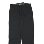 DICKIES Mens Cotton Blend Black Regular Straight Trousers W32 L30 Workwear