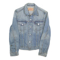 LEVI'S Womens Blue Denim Jacket S Cotton Button Front Classic Fit Casual