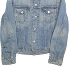 LEVI'S Womens Blue Denim Jacket S Cotton Button Front Classic Fit Casual