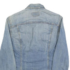 LEVI'S Womens Blue Denim Jacket S Cotton Button Front Classic Fit Casual