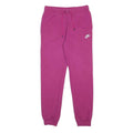 NIKE Womens Joggers Pink Slim Tapered S W28 L29 Cotton Blend Casual Sportswear