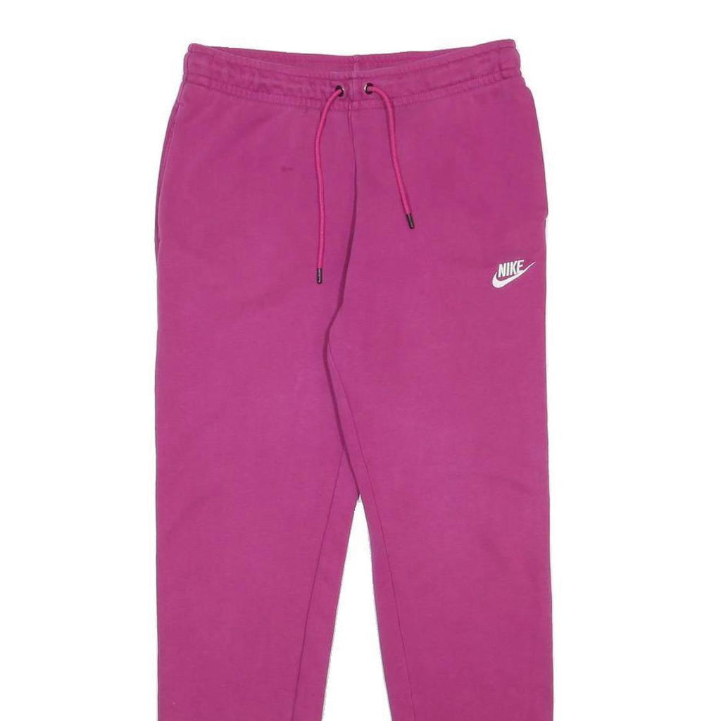 NIKE Womens Joggers Pink Slim Tapered S W28 L29 Cotton Blend Casual Sportswear