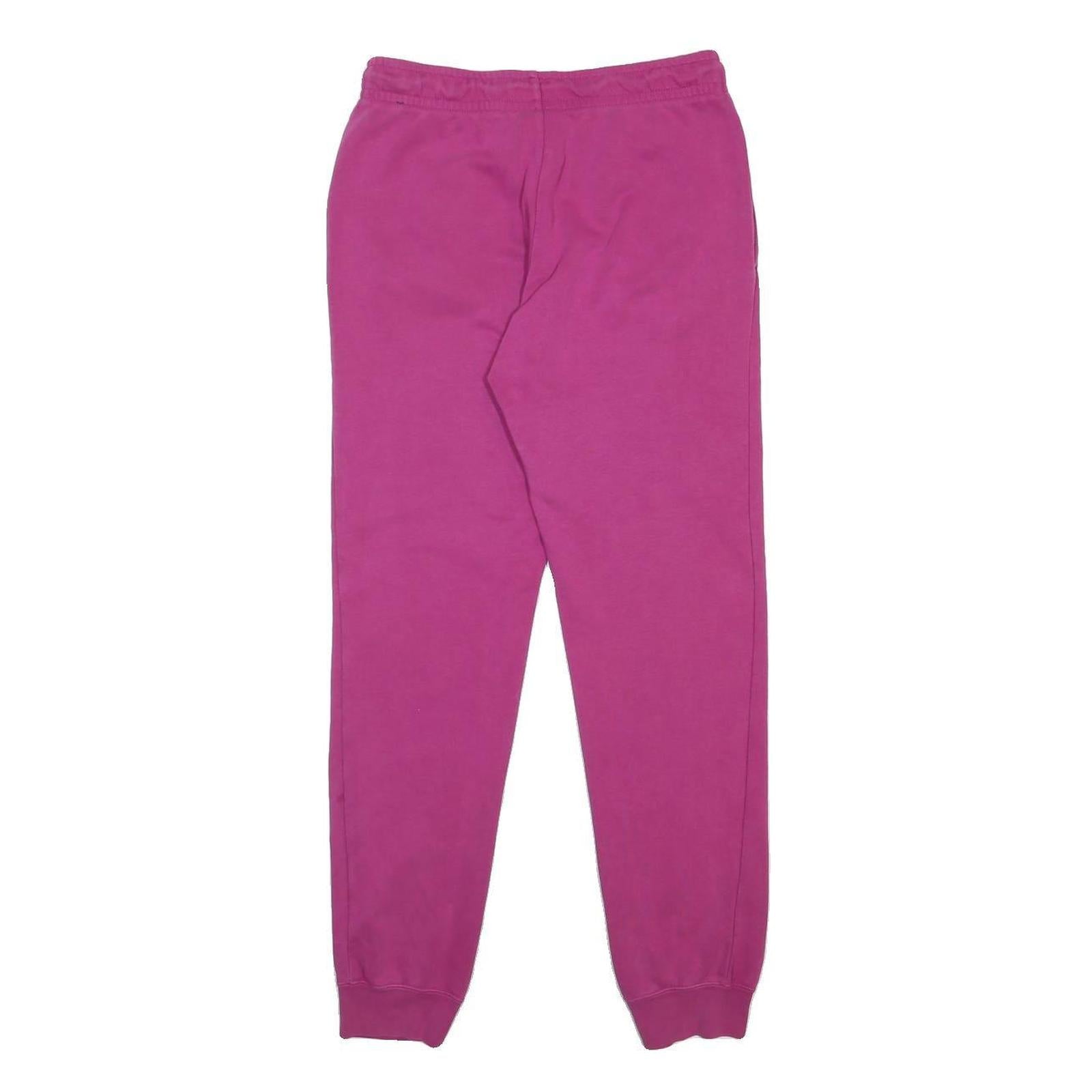 NIKE Womens Joggers Pink Slim Tapered S W28 L29 Cotton Blend Casual Sportswear