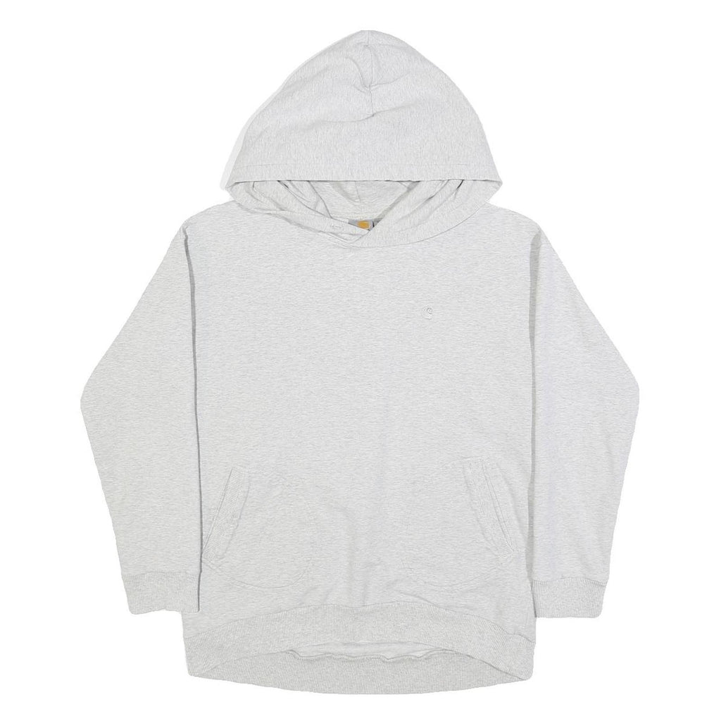 CARHARTT Womens Grey Pullover Hoodie S Soft Cotton Blend Casual Style
