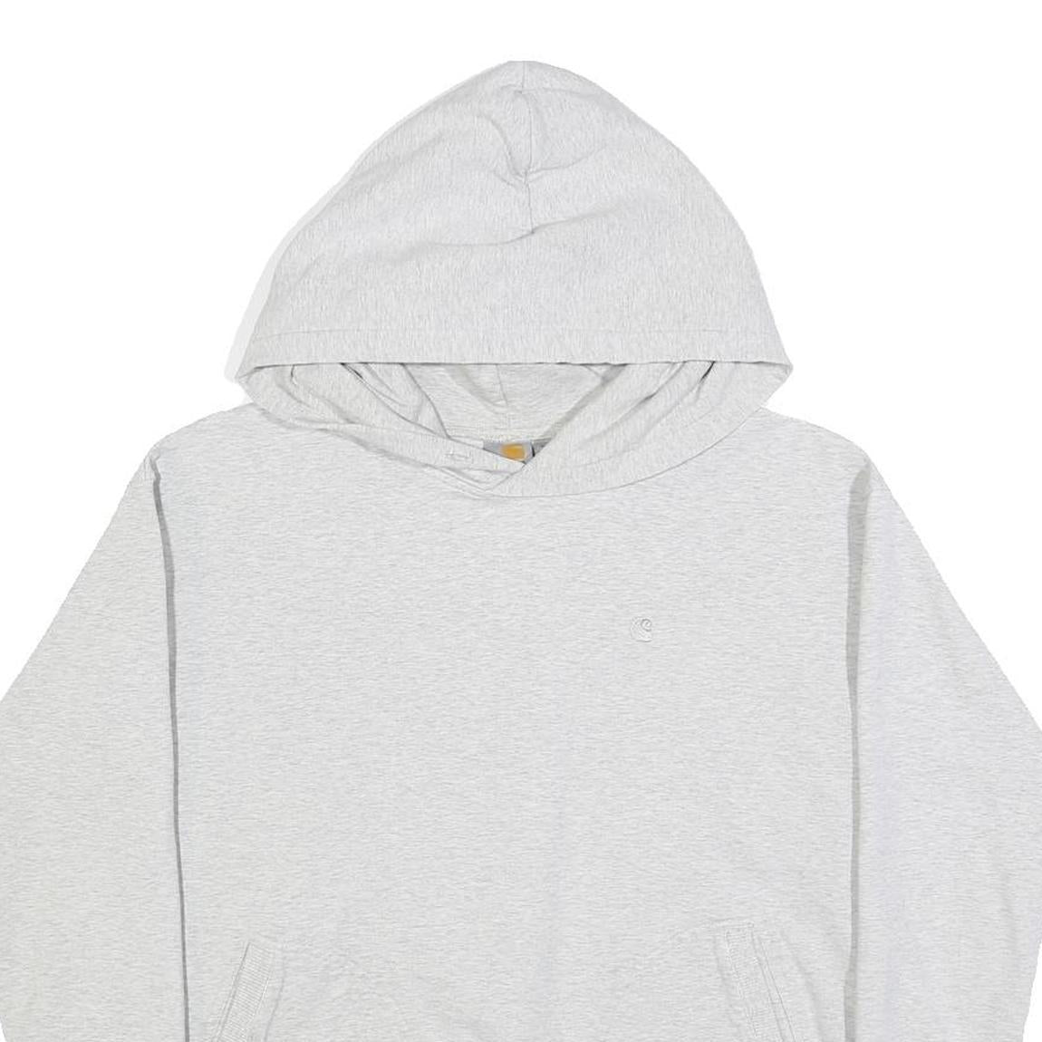 CARHARTT Womens Grey Pullover Hoodie S Soft Cotton Blend Casual Style