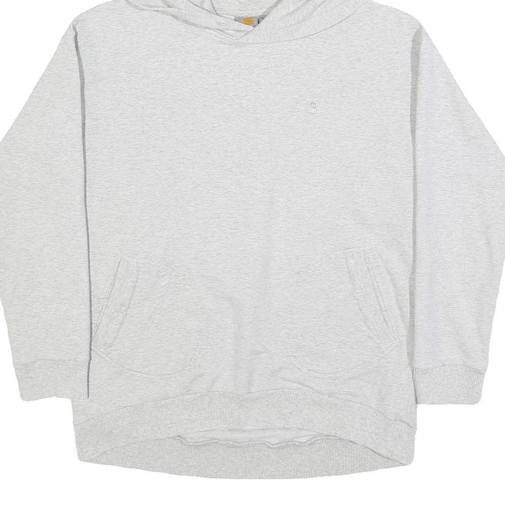 CARHARTT Womens Grey Pullover Hoodie S Soft Cotton Blend Casual Style