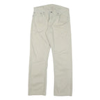LEVI'S Mens Cotton Blend Beige Regular Fit Straight Leg Trousers W34 L32 Casual