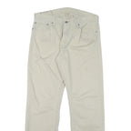 LEVI'S Mens Cotton Blend Beige Regular Fit Straight Leg Trousers W34 L32 Casual