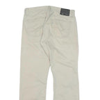 LEVI'S Mens Cotton Blend Beige Regular Fit Straight Leg Trousers W34 L32 Casual