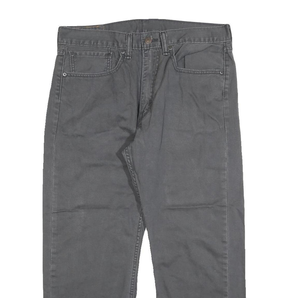 LEVI'S 505 Mens Jeans Grey Regular Straight Denim Medium W34 L25