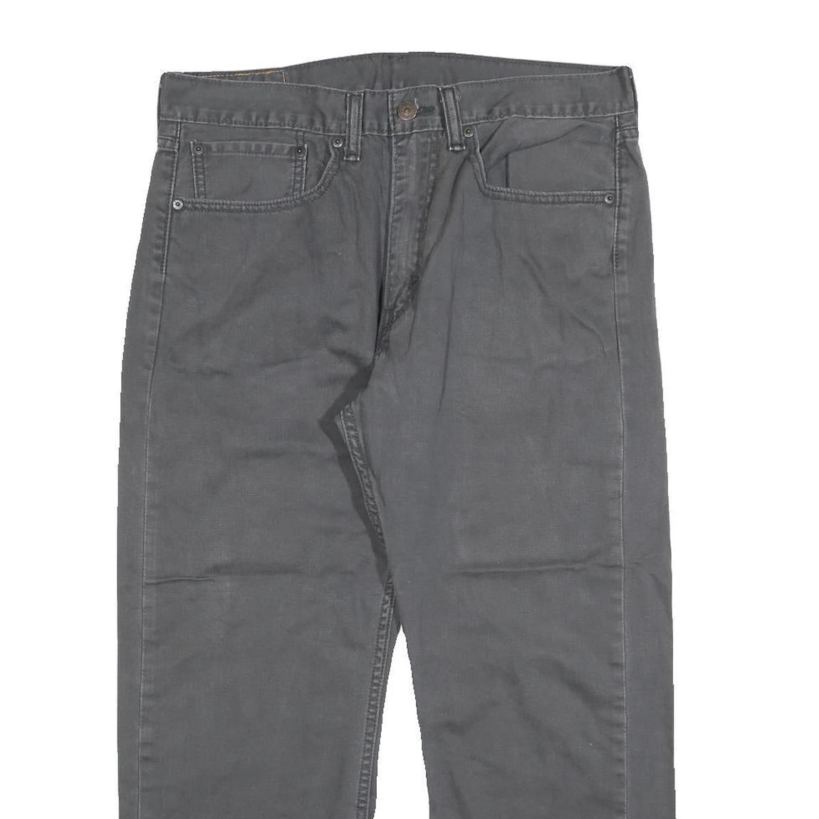 LEVI'S 505 Mens Jeans Grey Regular Straight Denim Medium W34 L25
