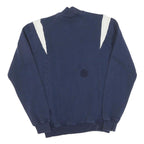 ADIDAS Mens Blue & White Sports Logo Zip Jacket S Cotton Blend Casual