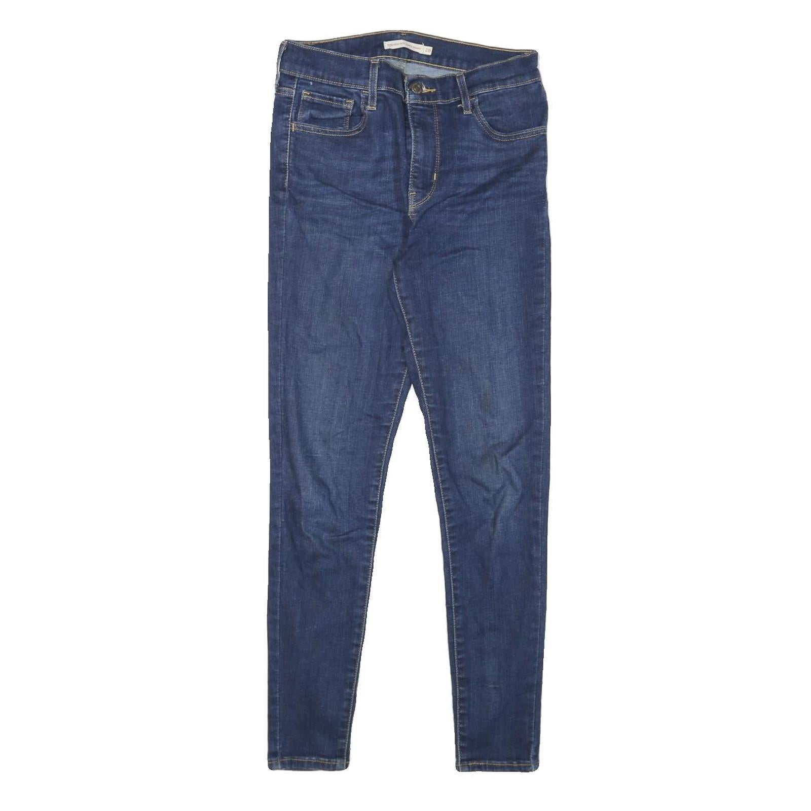 LEVI'S 720 Womens Jeans Blue Slim Skinny Denim Medium W28 L27 Zip Closure