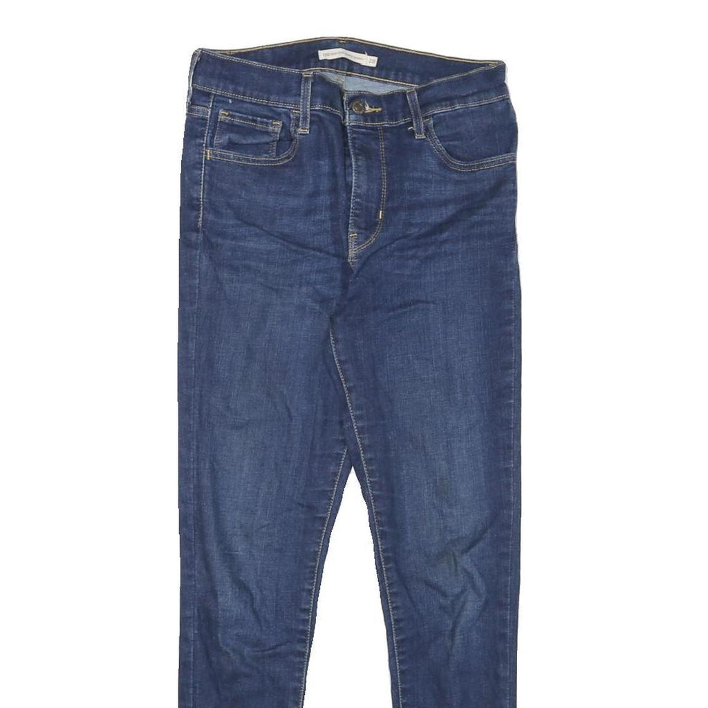 LEVI'S 720 Womens Jeans Blue Slim Skinny Denim Medium W28 L27 Zip Closure