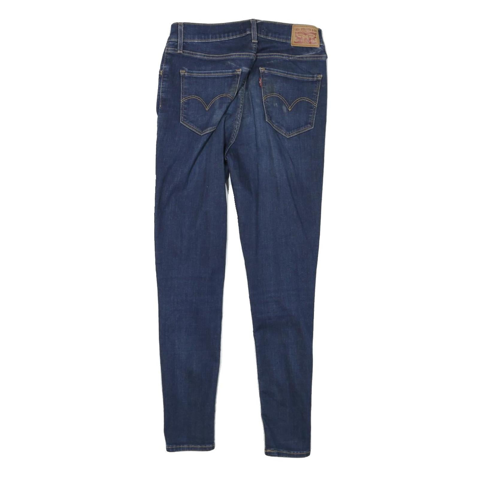 LEVI'S 720 Womens Jeans Blue Slim Skinny Denim Medium W28 L27 Zip Closure