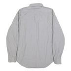 DKNY Mens Grey Cotton Button Down Shirt L Classic Formal Long Sleeve