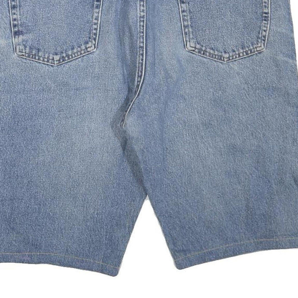 WRANGLER Mens Denim Blue Shorts L W38 Classic Cotton Blend Casual Relaxed Fit