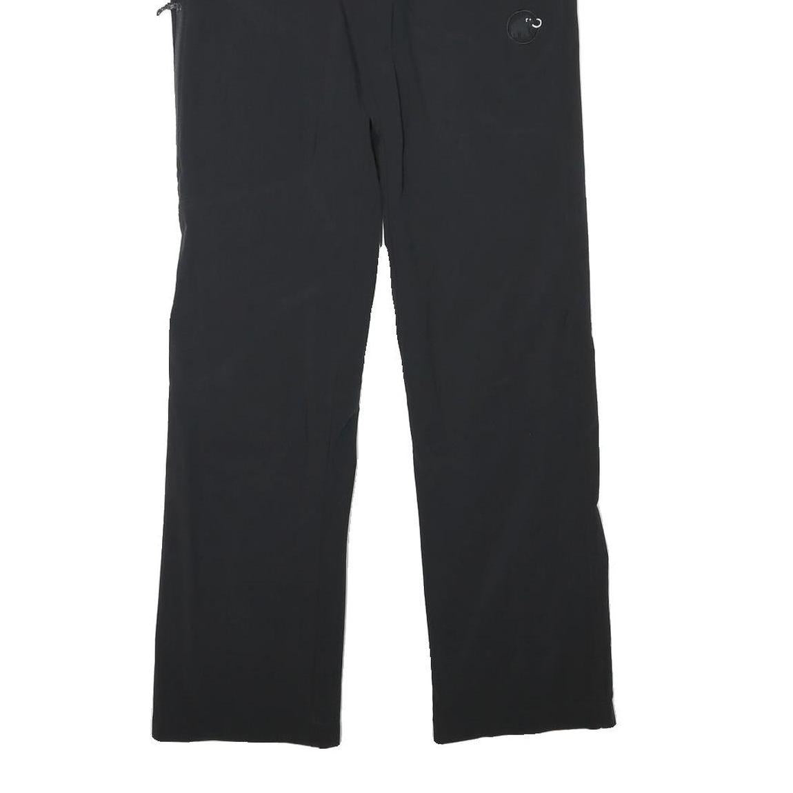 MAMMUT Womens Black Polyester Blend Regular Straight Trousers W28 L31 Zip Pocket