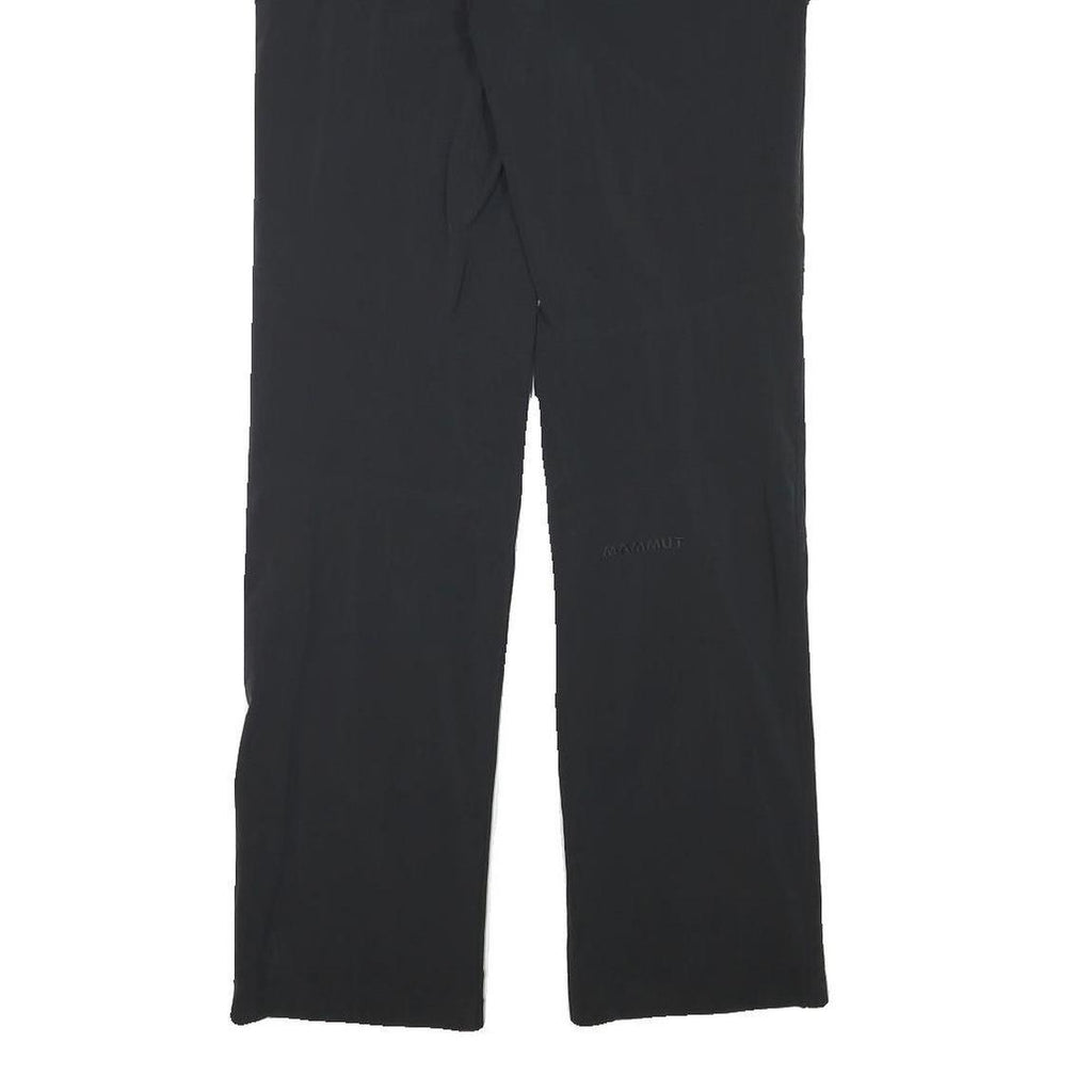 MAMMUT Womens Black Polyester Blend Regular Straight Trousers W28 L31 Zip Pocket