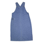 WOOLRICH Womens Blue Denim Shift Cotton Blend Sleeveless Midi XL Pinafore Dress