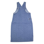 WOOLRICH Womens Blue Denim Shift Cotton Blend Sleeveless Midi XL Pinafore Dress