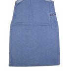 WOOLRICH Womens Blue Denim Shift Cotton Blend Sleeveless Midi XL Pinafore Dress