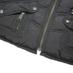 HARLEY DAVIDSON Womens Black Shell Quilted Jacket S Polyester Blend Zip Puffer