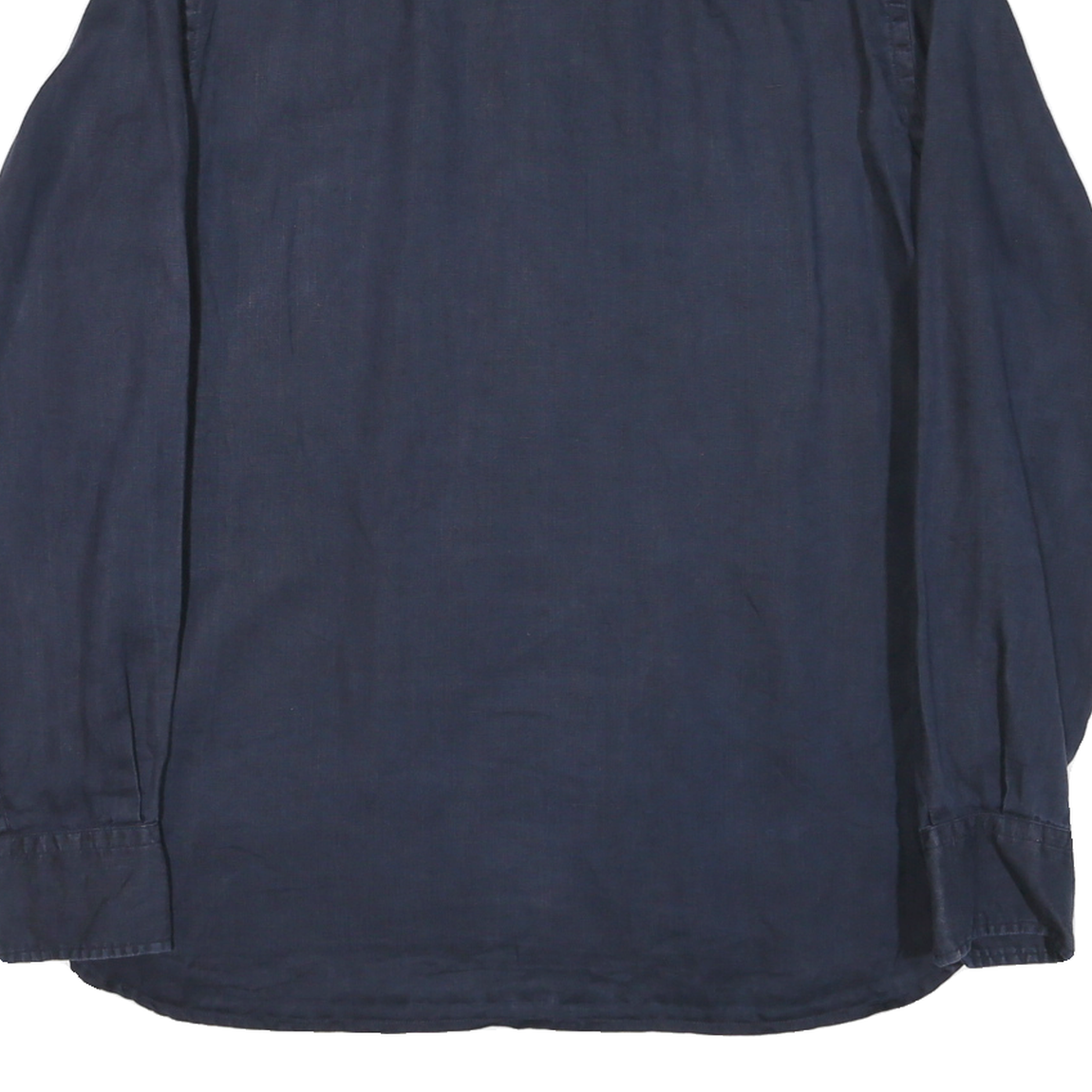 TOMMY HILFIGER Mens Navy Blue Shirt M Button-Down Collar Long Sleeve Cotton
