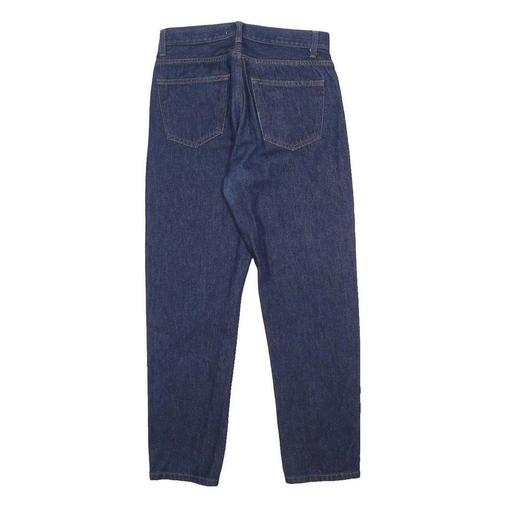 CARHARTT WIP Womens Slim Tapered Denim Dark Jeans W27 L26 Cotton Zip