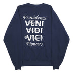 JERZEES Mens Navy Blue Burning Desire Crew Neck XL Graphic Print Sweatshirt