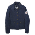 TOMMY HILFIGER Womens Navy Blue Quilted Jacket XS Polyester Zip Classic Fit