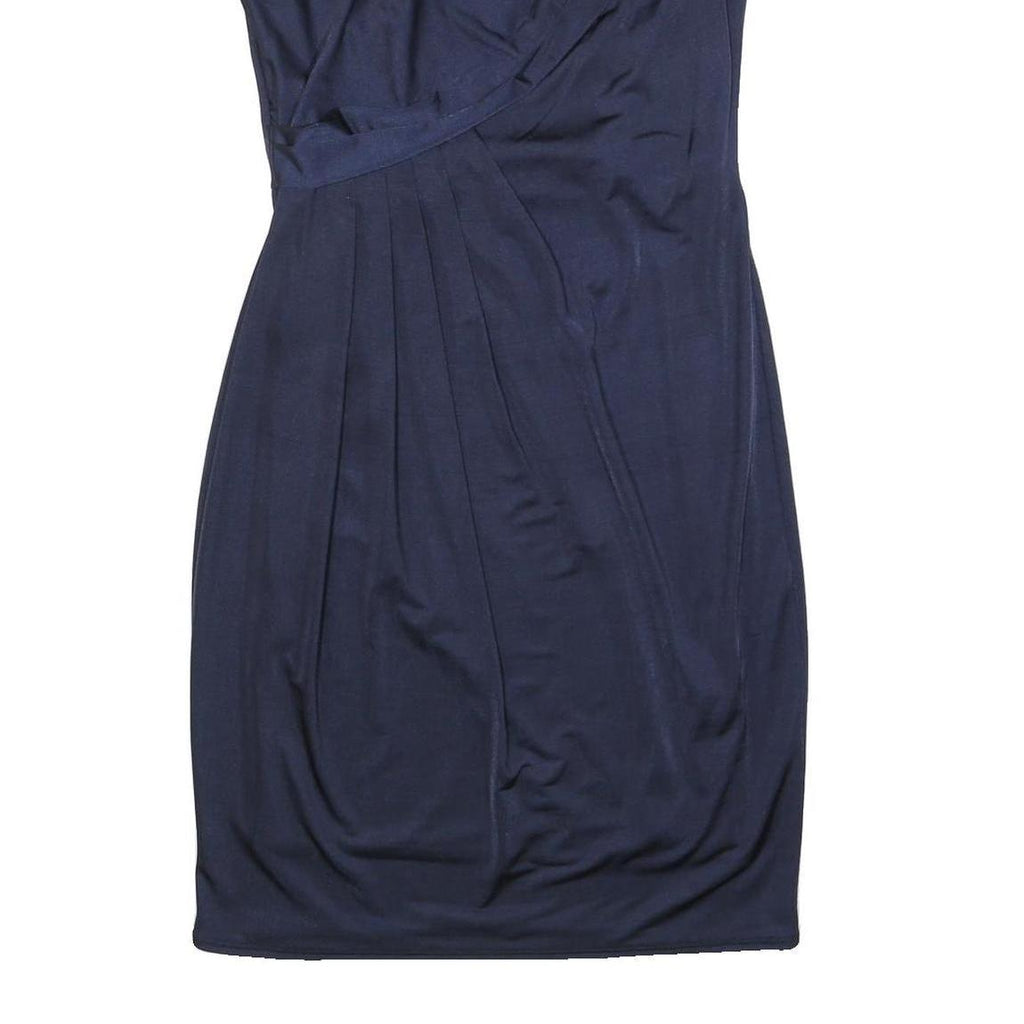 JENNY PACKHAM Womens Navy Blue Sleeveless Pencil Dress Polyester Blend UK 12
