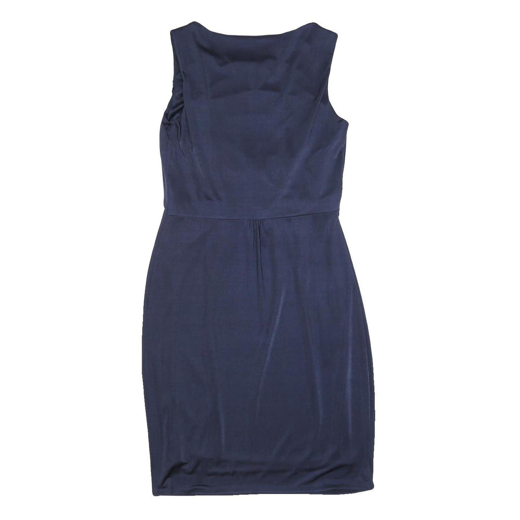 JENNY PACKHAM Womens Navy Blue Sleeveless Pencil Dress Polyester Blend UK 12