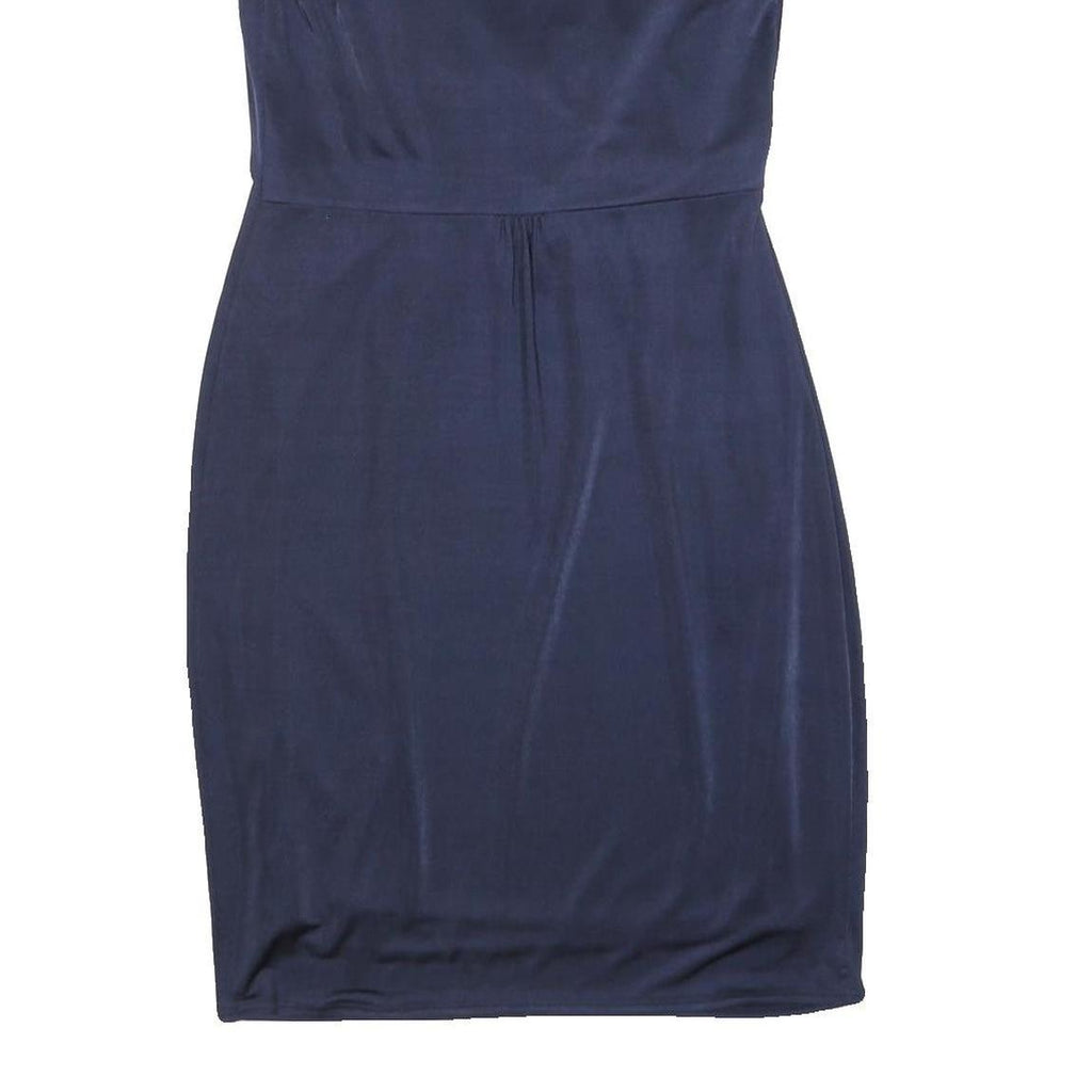 JENNY PACKHAM Womens Navy Blue Sleeveless Pencil Dress Polyester Blend UK 12
