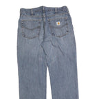 CARHARTT Mens Jeans Blue Relaxed Straight Denim Medium W34 L32 Durable Workwear