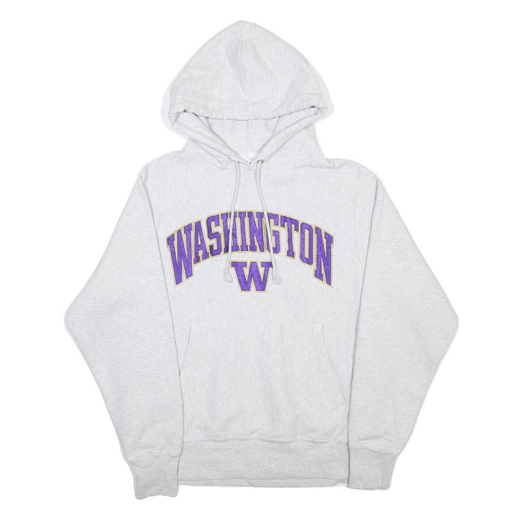 CHAMPION REVERSE WEAVE Mens Grey Washington Pullover Hoodie S Cotton Sportswear