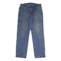 DICKIES Mens Regular Fit Blue Denim Jeans W34 L32 Classic Cotton Zip Closure