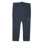 DICKIES Mens Slim Navy Blue Skinny Straight Cotton Blend Trousers W34 L29